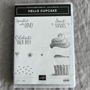 NWOT Stampin’ Up! Hello Cupcake Photopolymer Stamp Set